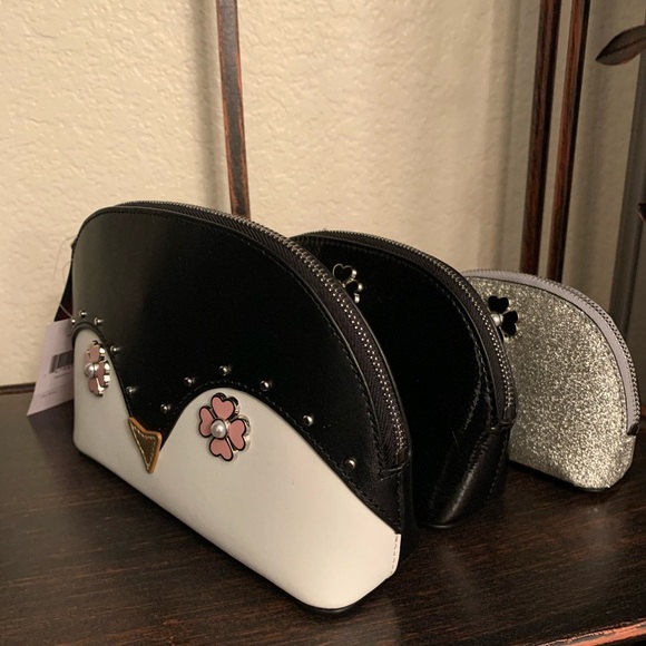 Triple dome cosmetic set Kate spade penguin black - Picture 3 of 7